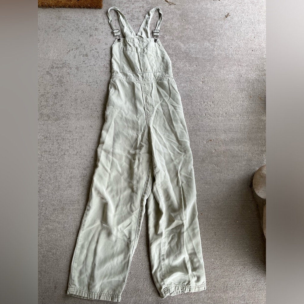 Vintage coldwater creek sage green overalls